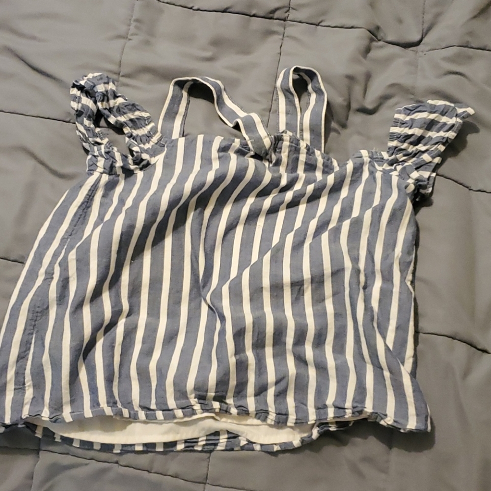 abercrombie kids - Blue and White Tank